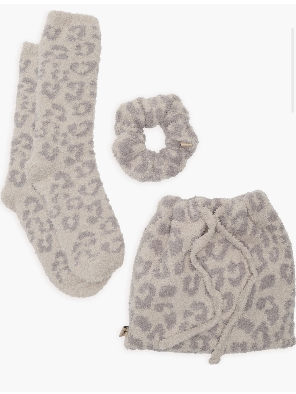 Barefoot Dreams CozyChic Leopard Print in Linen/Warm Grey NWT